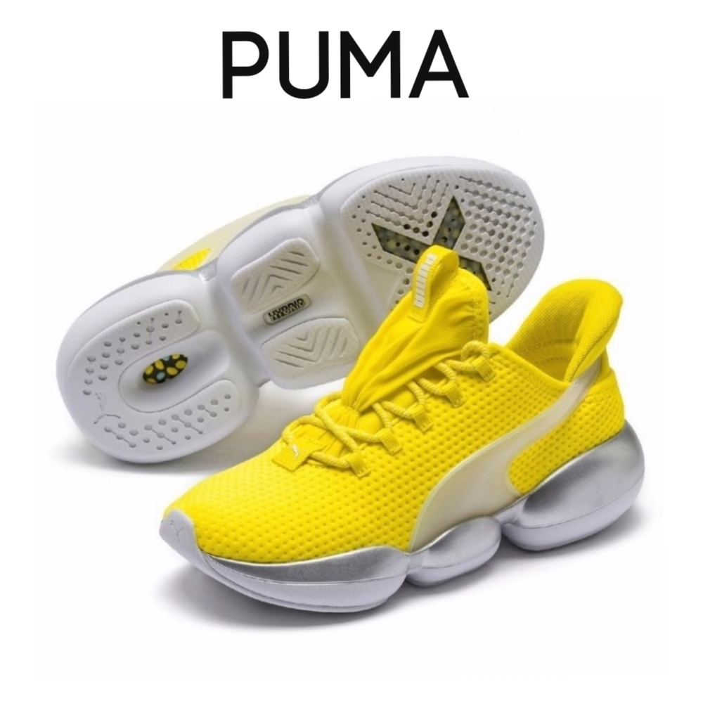Puma Mode XT Bright Yellow Womens Active Hybrid Training Lace-Up Sneakers Sz 6
